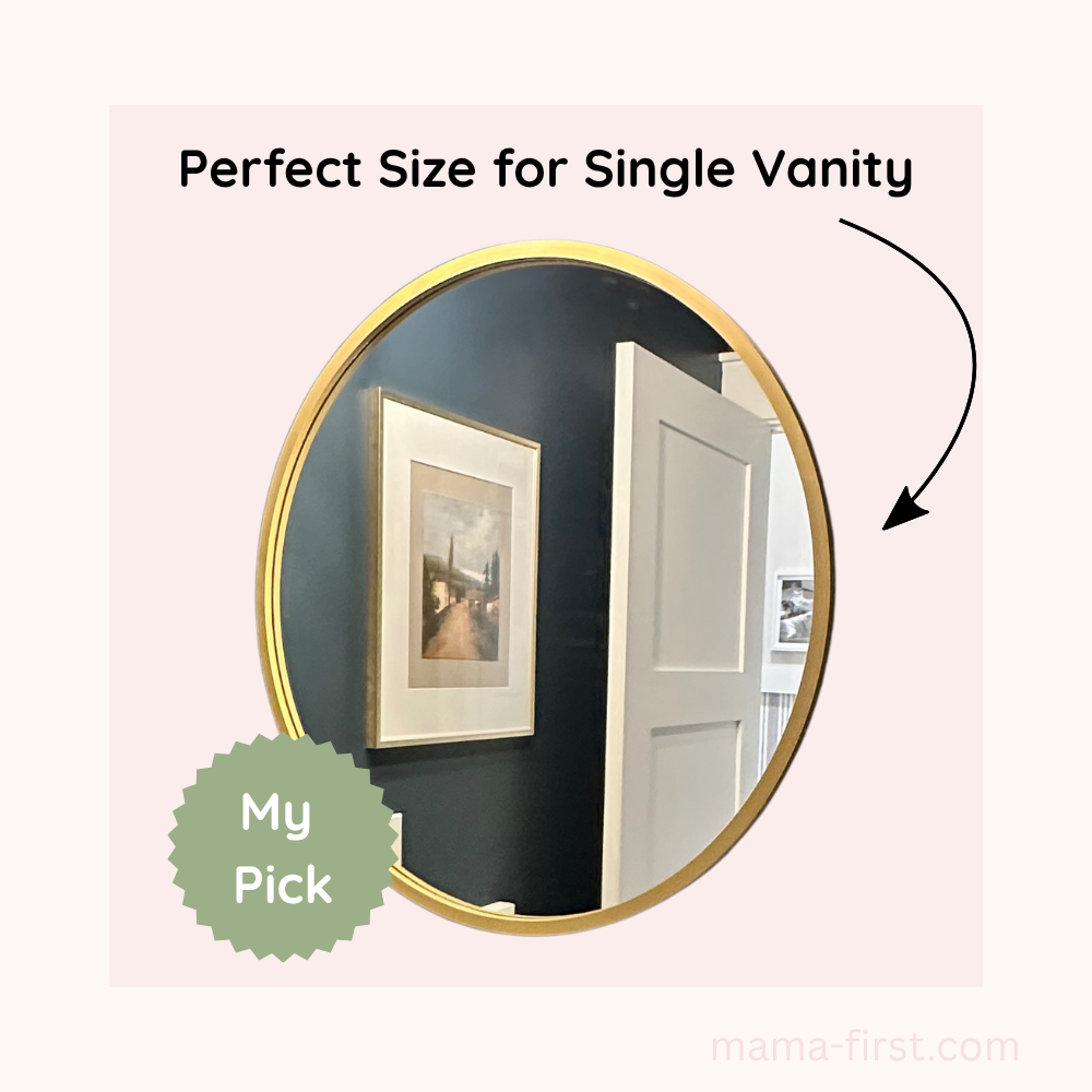 amazon round gold mirror - link below