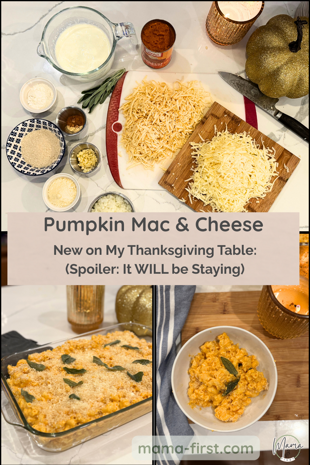 Pumpkin Mac & Cheese Recipe Pin