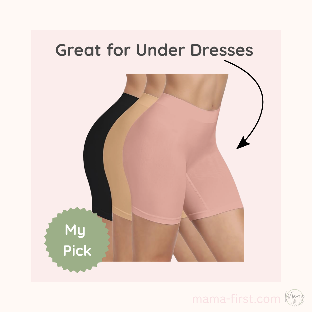 Three pack under shorts in pink, nude and black